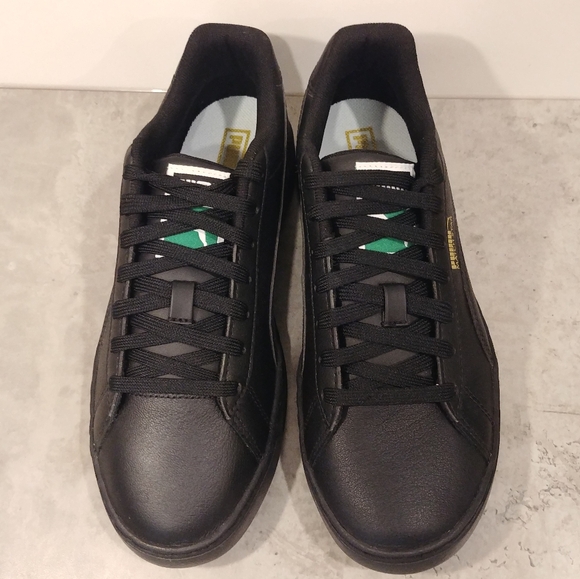 PUMA MATCH STAR Men's Size 6.5 Shoes Lace Up Sneakers 38020403 BLACK / GOLD New - Picture 5 of 12